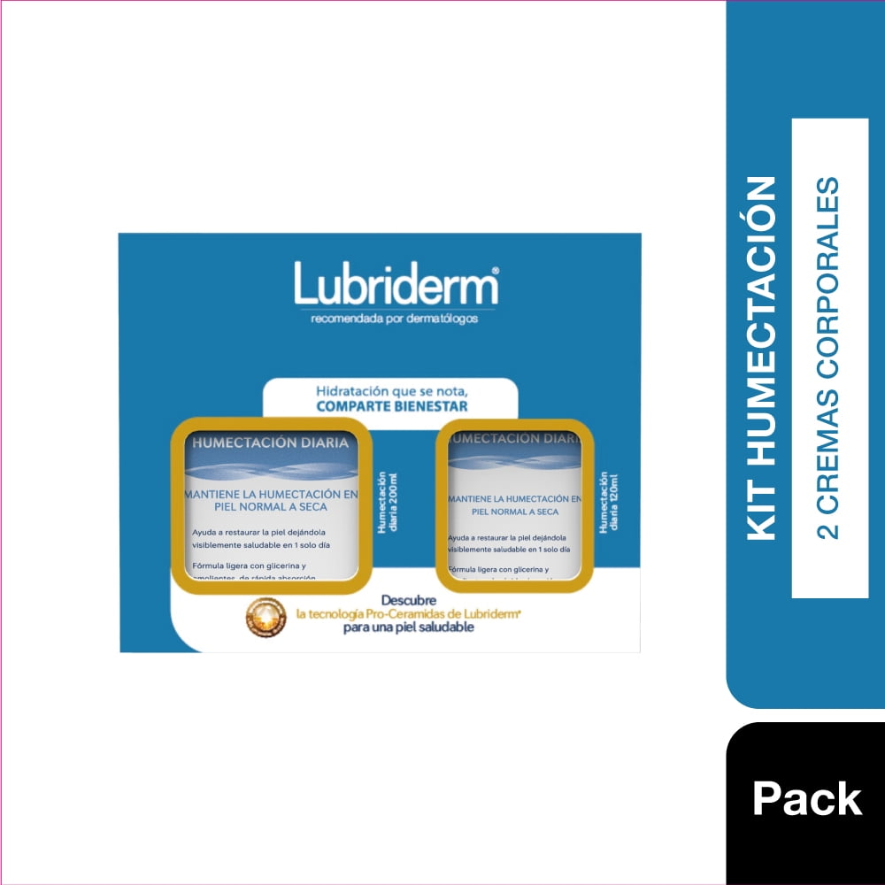 Pack Lubriderm Hidratación Diaria 200ml Y 120ml