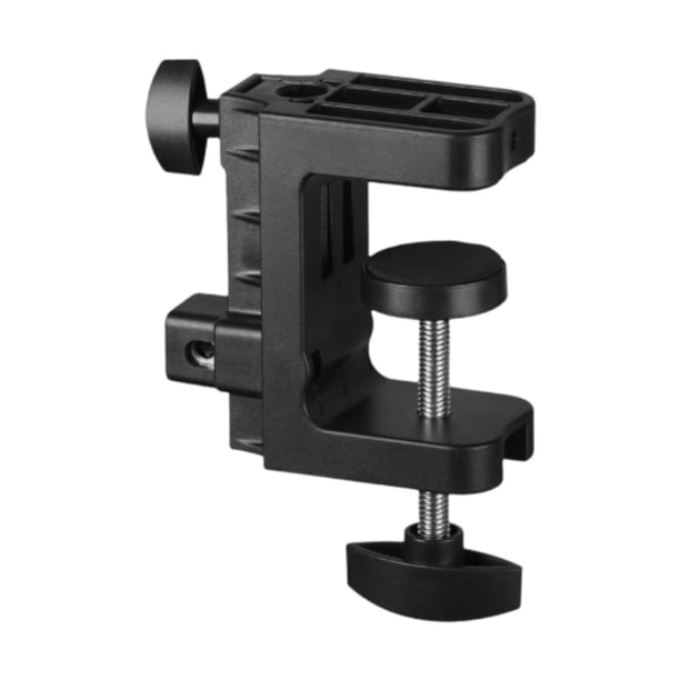 Soporte de Teléfono Base C Clamp Soporte de Mesa para Teléfono Soporte de Dispositivos Base Ajustable Material PVC Resistente Adecuado para Oficina Do Agujero doble de 3 mm