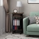 thumbnail image 2 of Mesa auxiliar alta Turn-N-Tube de Furinno, Columbia Walnut/Black, 2 of 6