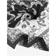 thumbnail image 4 of INSPIRE CHIC Mujer Pañuelo de Satén Cuadrado 35" Grande Paisley Sedoso Pañuelo para el Cabello Envoltura para Dormir Bandanas 90x90cm/35.4x35.4" Negro Blanco, 4 of 6