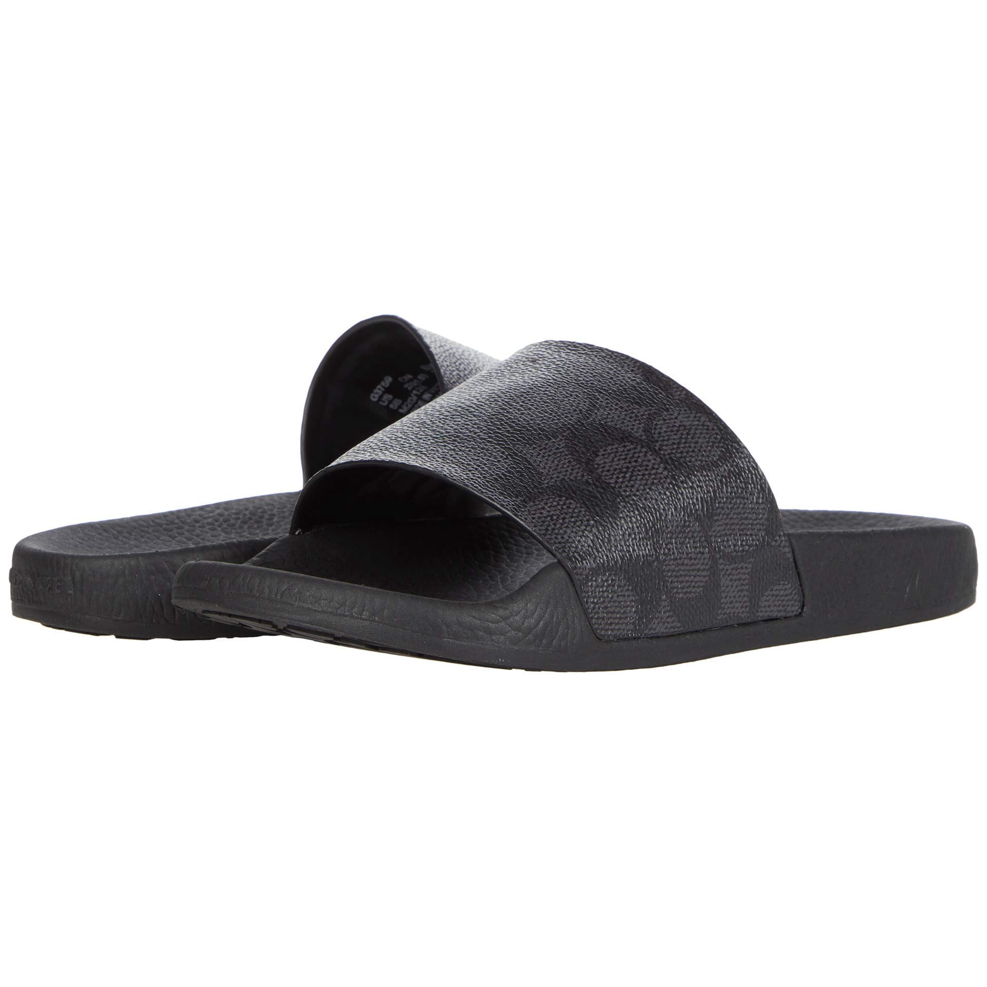 Sandalias Coach Udele Slide Para Mujer, Color Carbón/negro, Talla 8