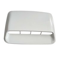 Ioensy - Hood Scoop Vent Cover Car Hood Vent Para La Modificación Del Automóvil Calidad Resistente Blanco