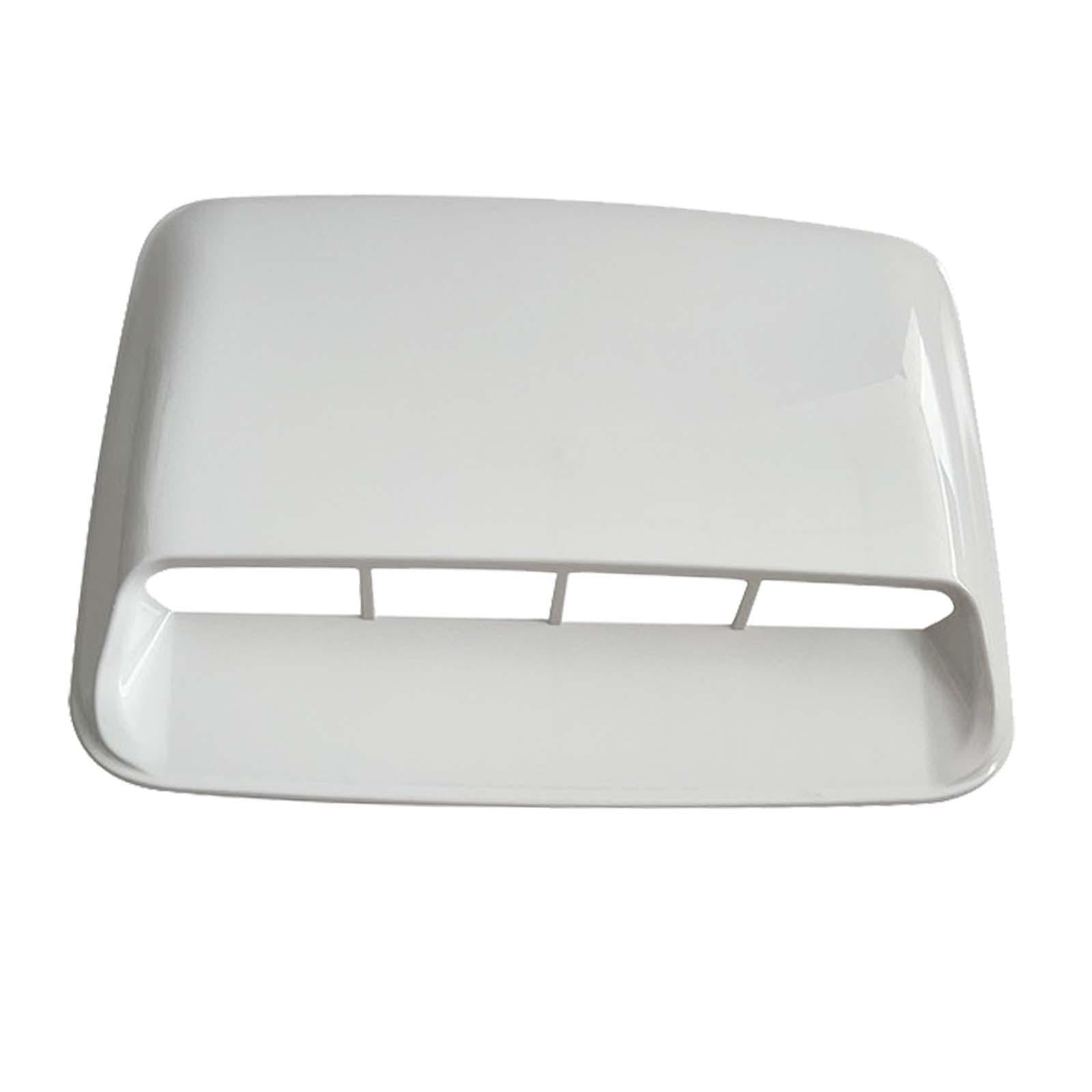 Ioensy - Hood Scoop Vent Cover Car Hood Vent Para La Modificación Del Automóvil Calidad Resistente Blanco