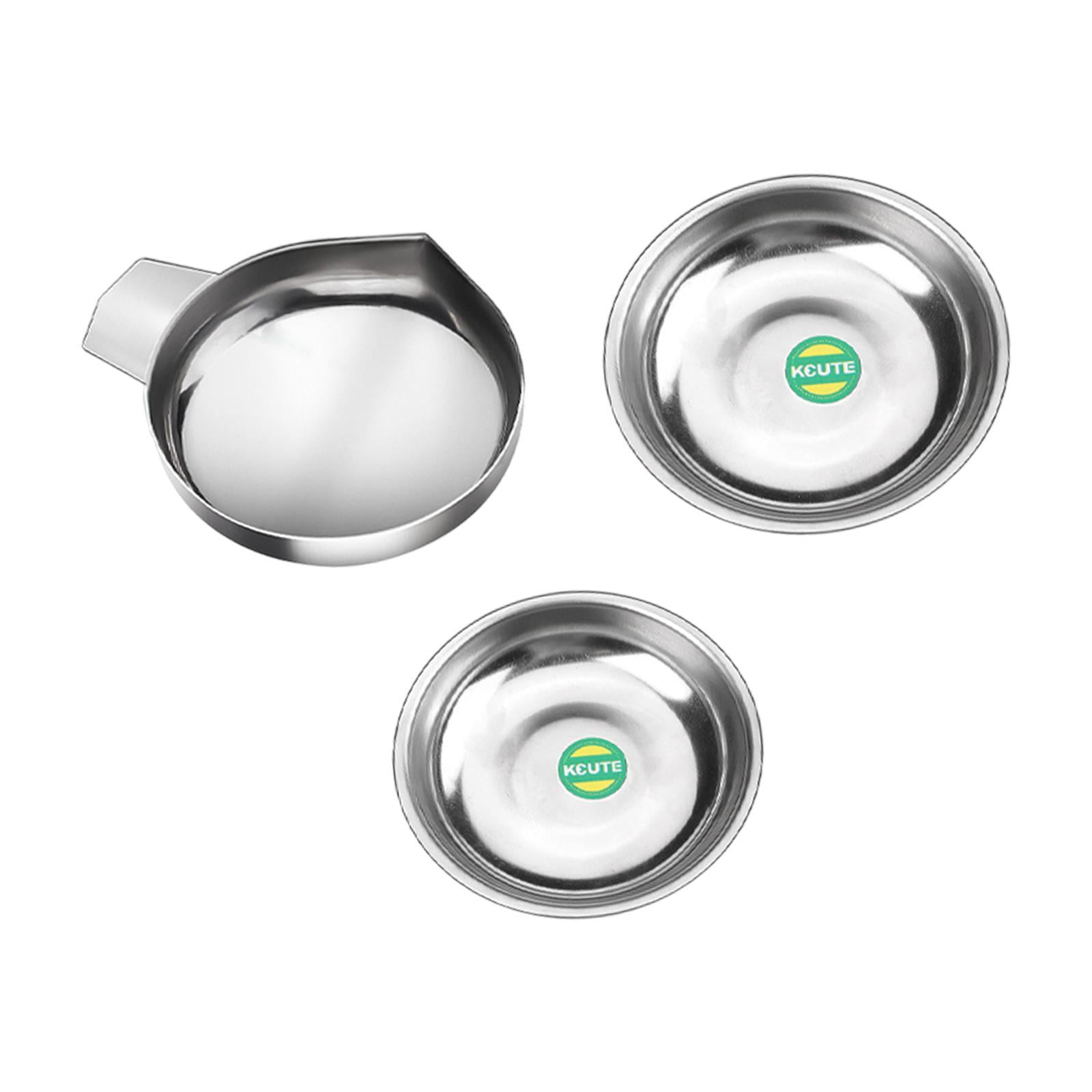 Magideal - Bandeja De Mini Báscula De 3 Piezas, Bandeja De Equilibrio Electrónico, Báscula De Platos De Pesaje Versátil, Bandeja Para Joyería En Polvo, Suministr