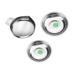 Magideal - Bandeja De Mini Báscula De 3 Piezas, Bandeja De Equilibrio Electrónico, Báscula De Platos De Pesaje Versátil, Bandeja Para Joyería En Polvo, Suministr