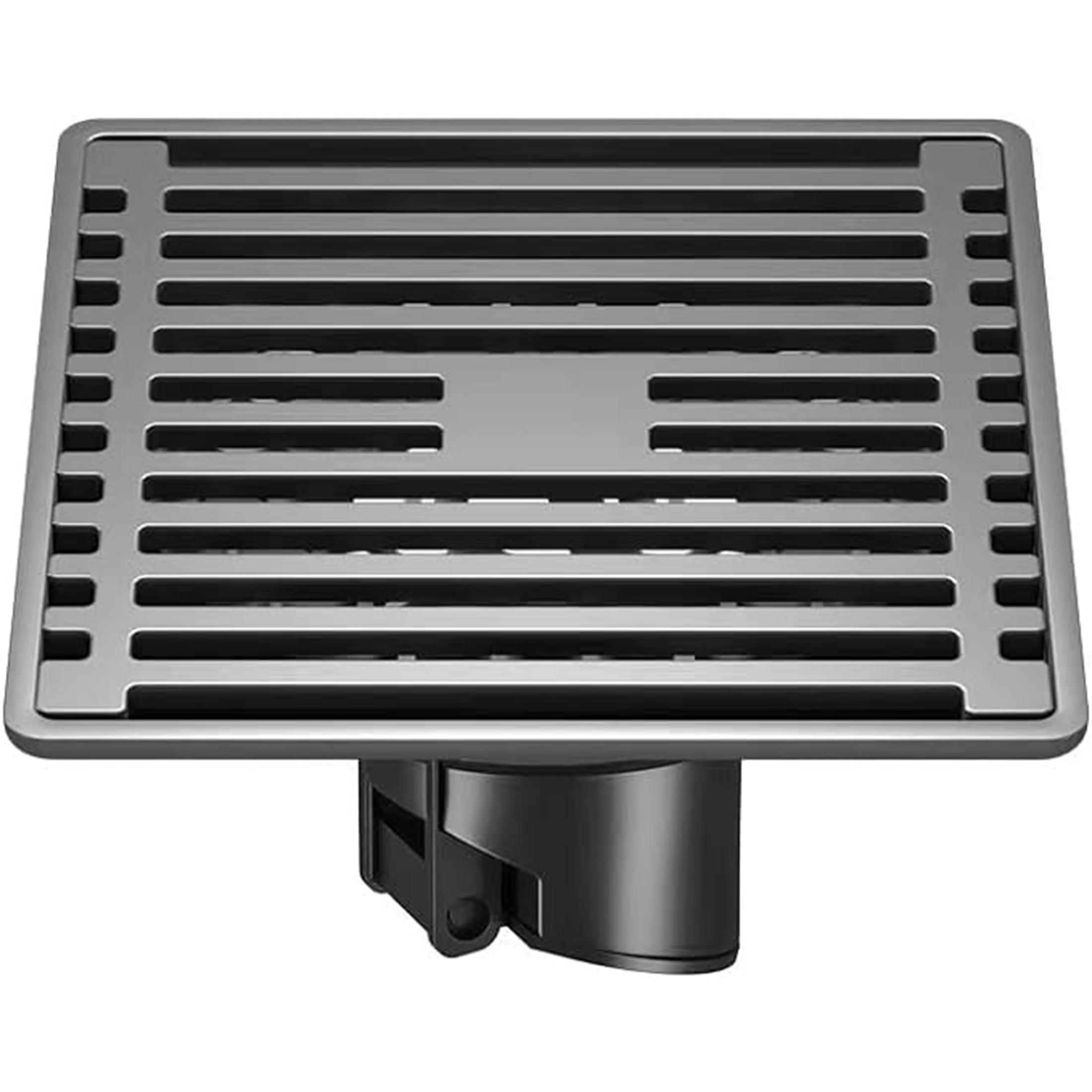 Veat00L - Drenaje De Piso Cuadrado En Acero Inoxidable Sus304 - Doble Núcleo De Drenaje - Ideal Para Cocinas, Baños Y Aseos (10X10Cm)