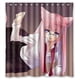 thumbnail image 1 of Cortina de ducha de baño con diseño de anime de chica encantadora con ganchos, tamaño 66 x 72 pulgadas, 1 of 3