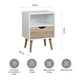 thumbnail image 3 of Velador Top Living Tromso Con Cajón Blanco y Madera, 3 of 10