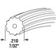 thumbnail image 2 of Separador de ambientes Prime-Line P 7595, rollo negro estriado de 0,5 cm x 76 m, 2 of 4