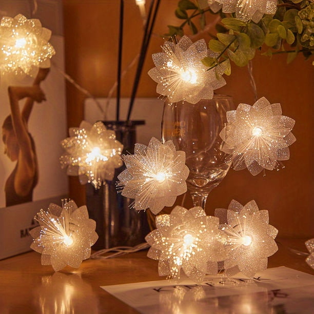 Light Up Your Home with This 1pc Artificial Flower Decorative LED Light - Perfect for Parties, Weddings, and More!