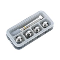 Bothyi - Cubitos De Hielo De Acero Inoxidable De 2,5 Cm Para Barra De Jugos (4 Unidades)