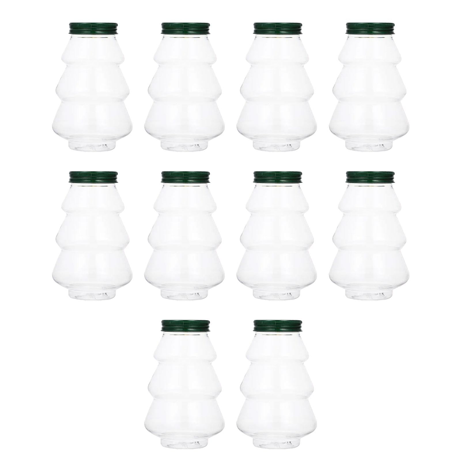 Bothyi - Botellas De Bebida Transparentes Reutilizables, Selladas Para Bares, Uso Interior, Senderismo Al Aire Libre, 10 Uds.