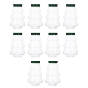 Bothyi - Botellas De Bebida Transparentes Reutilizables, Selladas Para Bares, Uso Interior, Senderismo Al Aire Libre, 10 Uds.