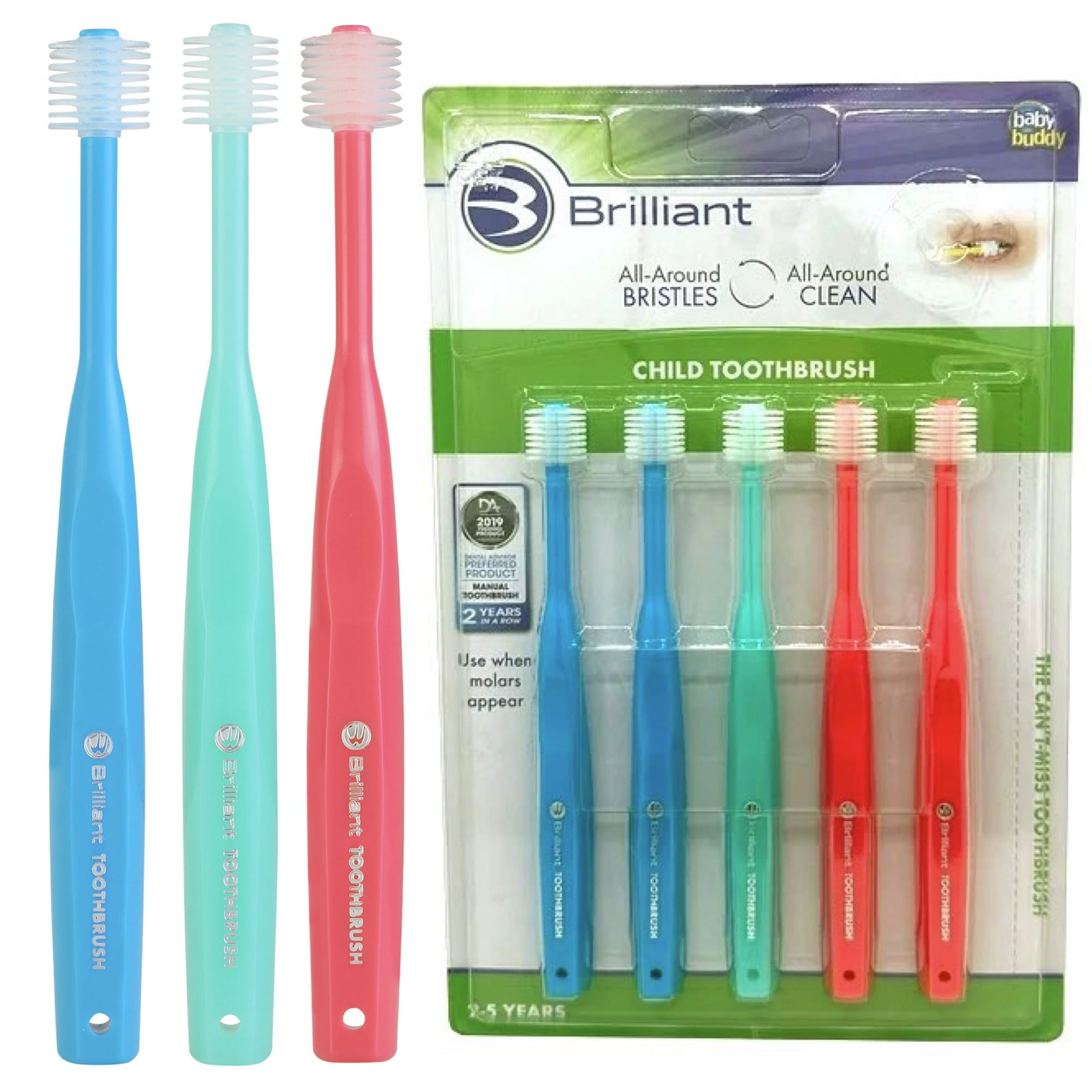 Cepillo De Dientes Brilliant Niños Pack 5