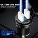 thumbnail image 3 of Cargador de coche DAESENN 12V Dual QC3.0 USB, rojo, 3 of 7