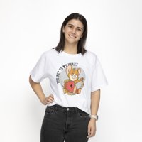 Polera Manga Corta Mujer Jerry Blanco Tom Y Jerry