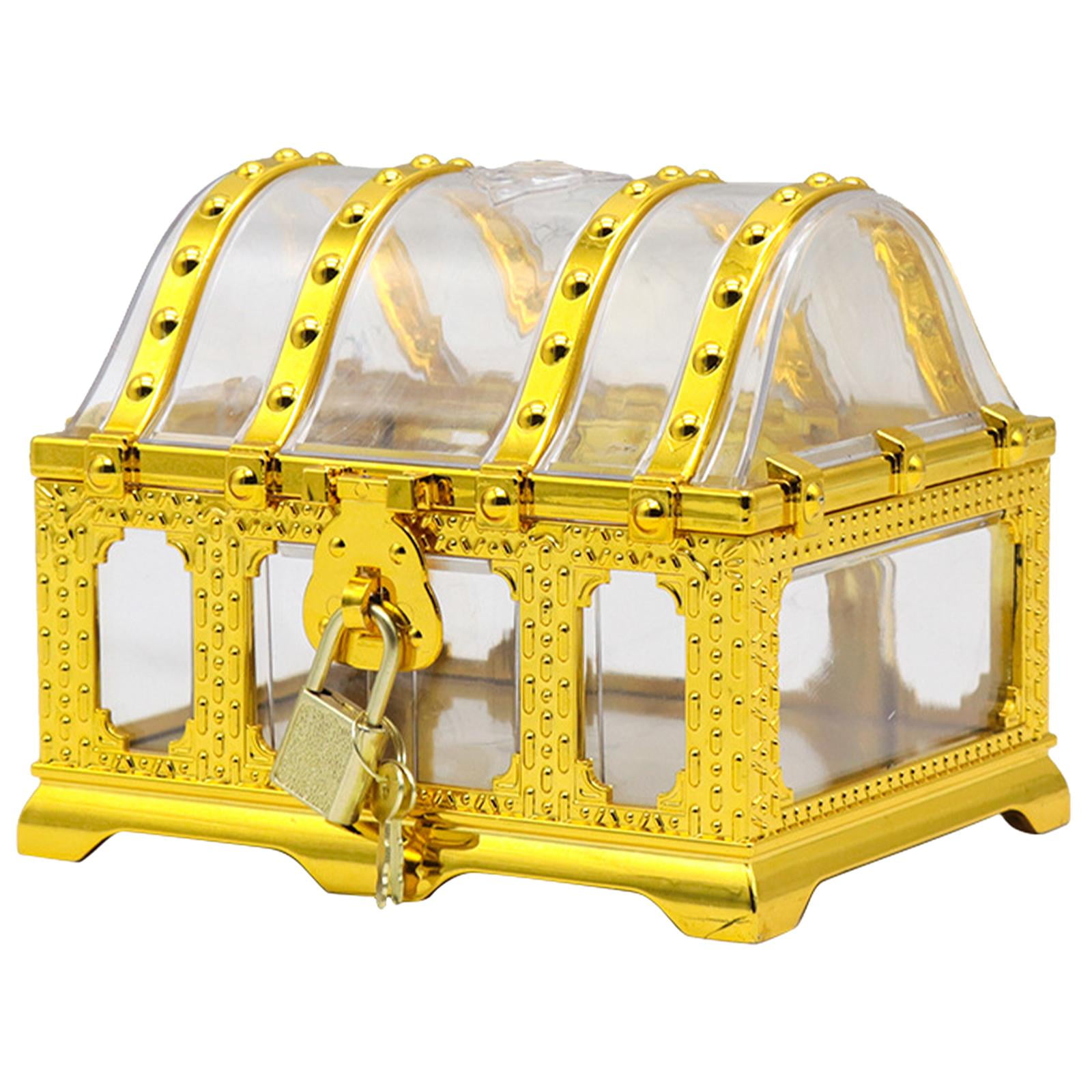 Bothyi - Caja De Regalo De Cofre Del Tesoro Pirata Transparente Para Recompensas En El Aula Fiesta Prop Estilo B