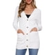 thumbnail image 2 of INSPIRE CHIC Cárdigan Casual de Suéter para Mujer de Punto Retorcido Otoño Invierno Largos Cárdigans Modernos XL Blanco, 2 of 6