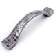 thumbnail image 1 of Tiradores arqueados martillados para gabinete Jetland - Paquete de 6, Plata envejecida, centros de agujero de 3", tiradores rústicos de fundición sólida para cómoda y mesa de noche, HT0611OS76, 1 of 4