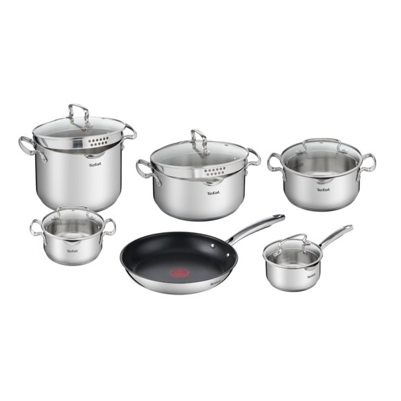 Bateria de cocina Acero Inoxidable Duetto 11 Piezas Tefal