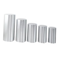 Bothyi - 5X Cubiertas De Pilar De Soporte De Zócalo Decoraciones De Fiesta Para Fiesta De Bodas De Compromiso Plata