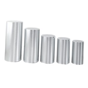 Bothyi - 5X Cubiertas De Pilar De Soporte De Zócalo Decoraciones De Fiesta Para Fiesta De Bodas De Compromiso Plata