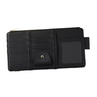 Ioensy - Auto Sun Visor Organizador Portavasos Para Almacenar Tarjetas Documento Pluma Negro