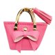 thumbnail image 1 of Bolso De Mu?ecas A Escala 1/6, Adorno De Casa De Mu?ecas De Cuero PU Para Mu?ecas De 12 ", Regalo Artesanal, Rosa Y Rojo, 1 of 5