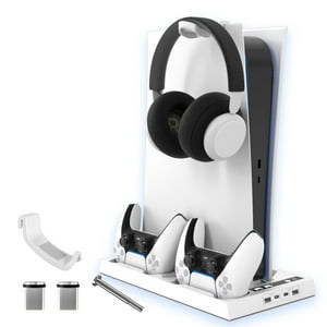 Soporte Multifuncional Aaronmei Para Ps5 Digital Y Disc Edition Blanco