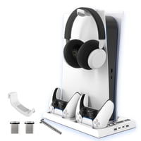 Soporte Multifuncional Aaronmei Para Ps5 Digital Y Disc Edition Blanco