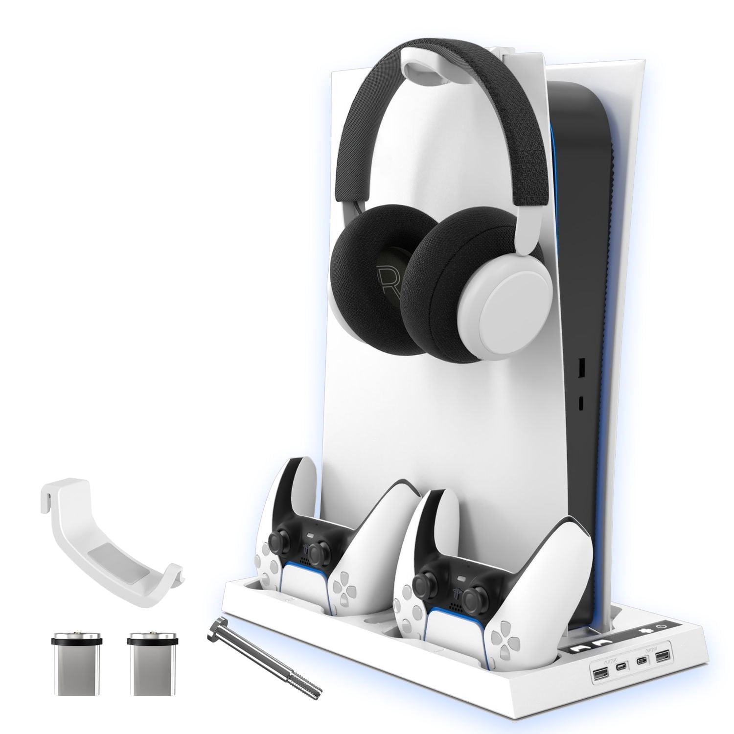 Soporte Multifuncional Aaronmei Para Ps5 Digital Y Disc Edition Blanco