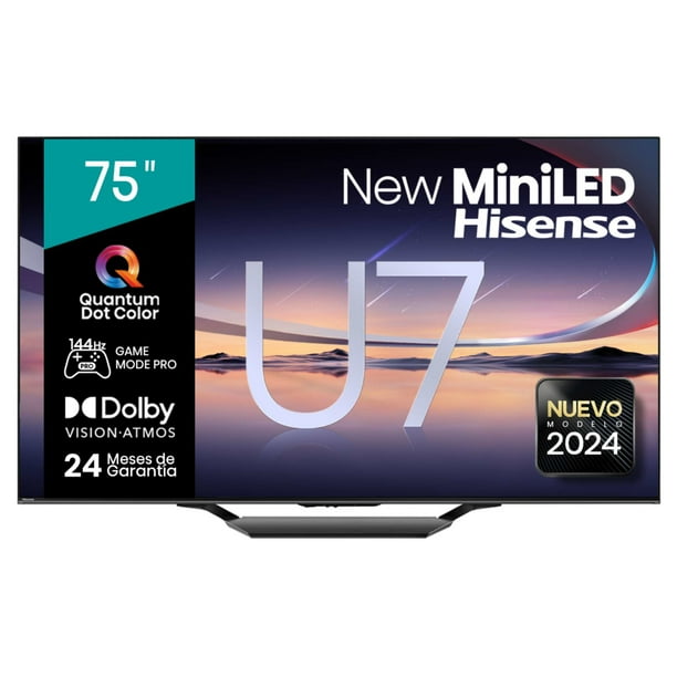 Televisor Mini Led 75" 75U7N 4K Google Tv Smart TV.