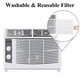 thumbnail image 3 of Unidad de aire acondicionado ROVSUN de 5000 BTU para ventana, 115 V/60 Hz, color blanco, 3 of 3