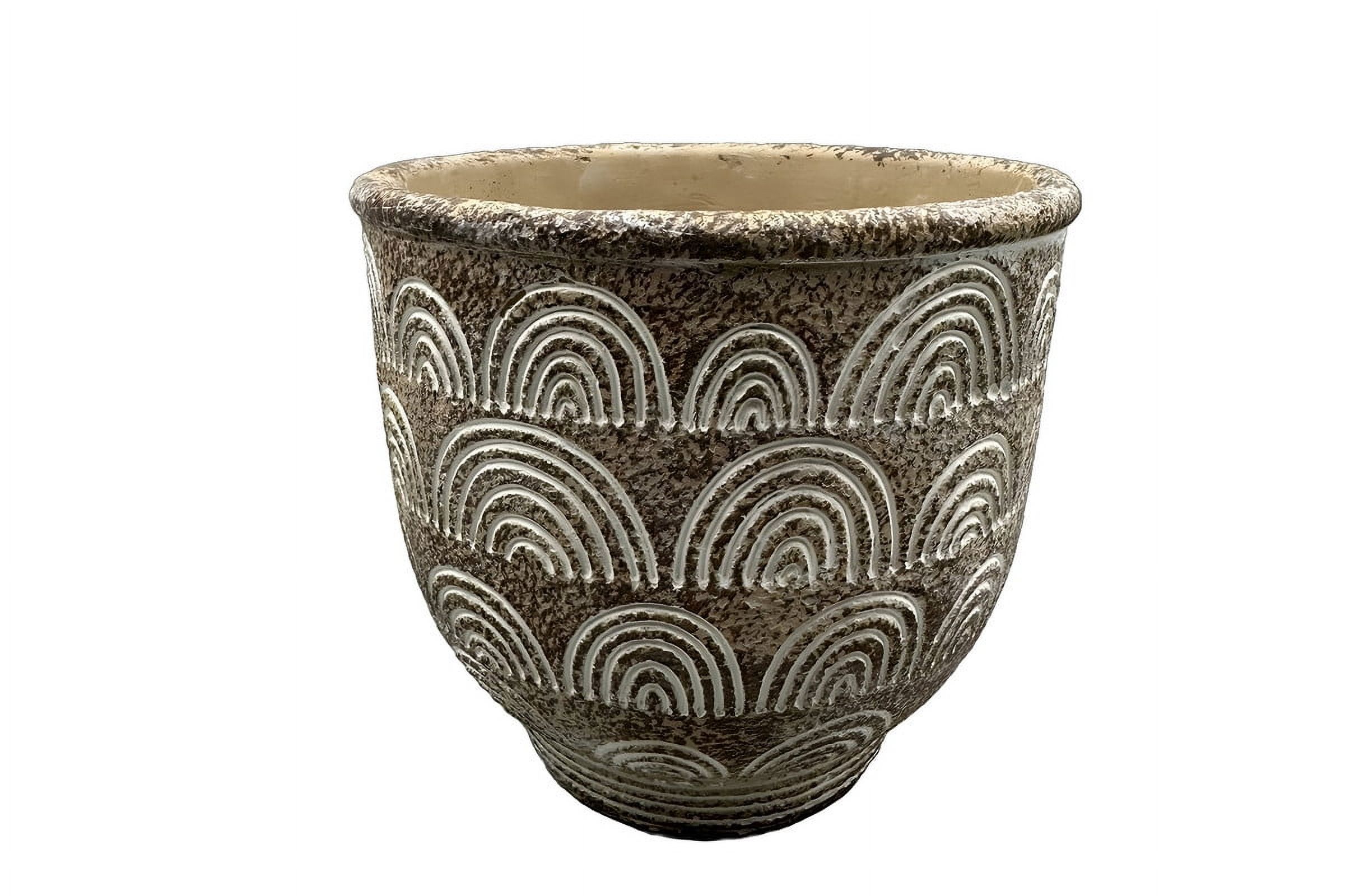 Genérico - Maceta Hormigon Arcilla Plantas Jardin Cesped Adorno Lau