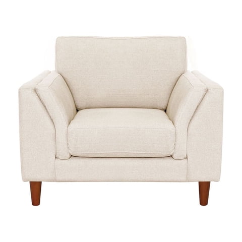 Latam Home - Sofa Milan 1C Con Resortes Pocket Lino Blanco