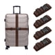 thumbnail image 1 of Uxcell 4 Piezas Correas de Equipaje para Maletas, Correa Conectora de Equipaje Ajustable con Hebilla Accesorios de Equipaje para Maleta de Viaje, Marrón Oscuro, 1 of 7