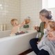 thumbnail image 5 of Botes de baño apilables con pétalos de mushie para bebés y niños pequeños, 5 of 8