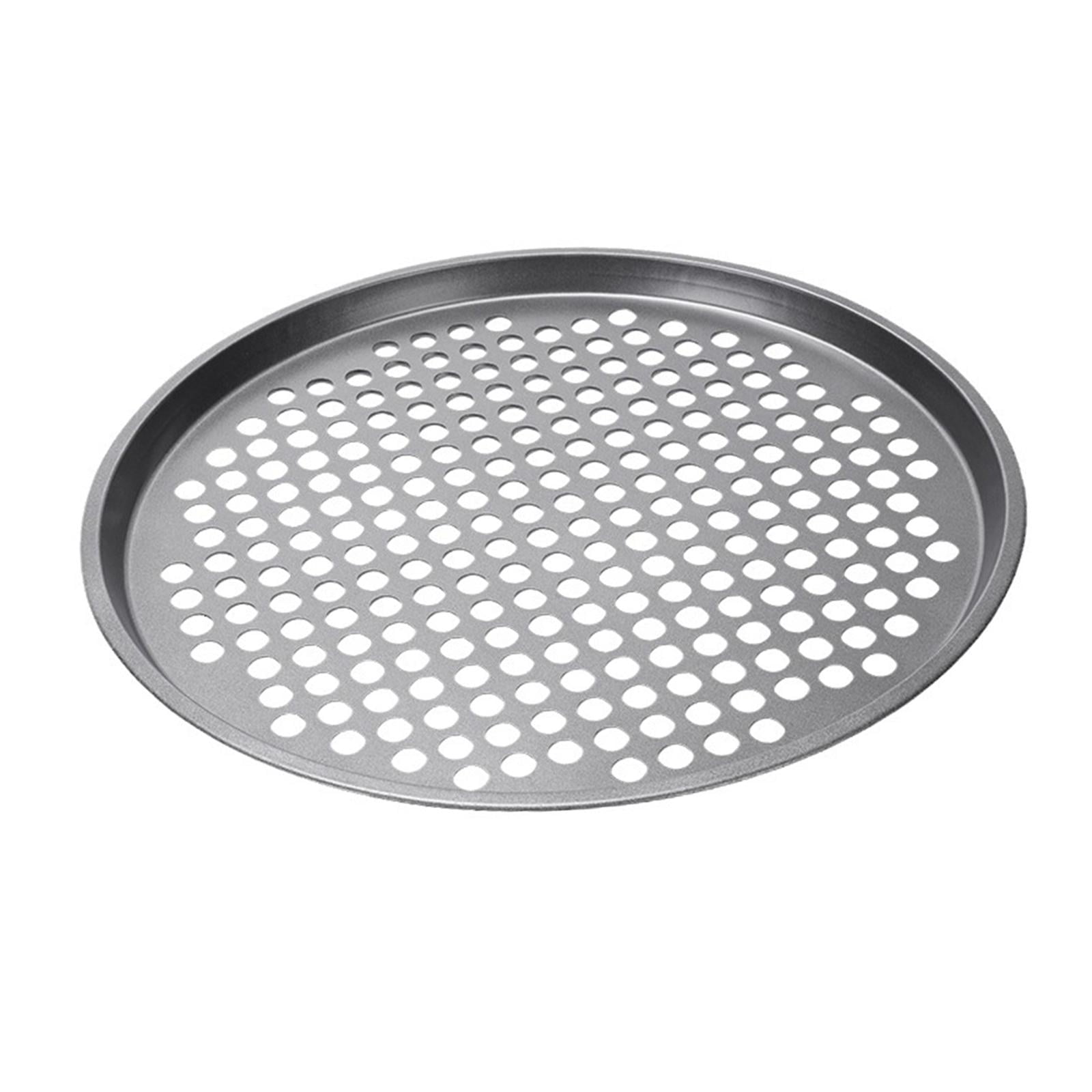 Bothyi - Molde Para Pizza Con Agujeros De Acero Al Carbono, Calentamiento Uniforme Para Horno, Para Pasteles Caseros, Pan, 36 Cm