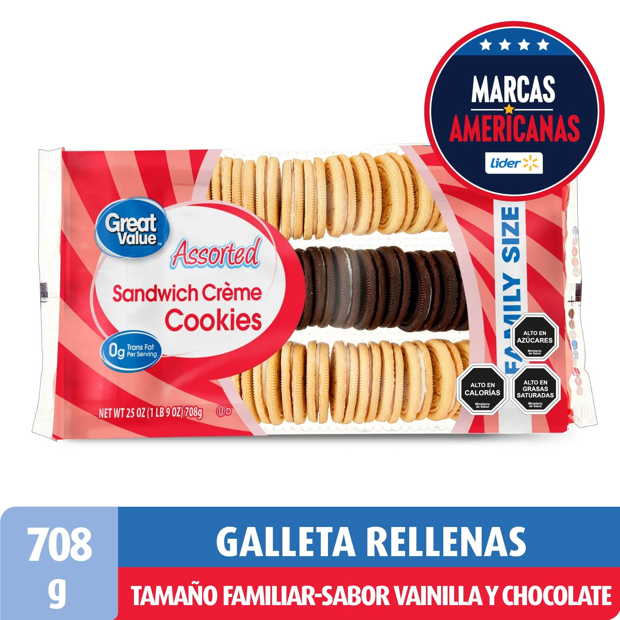 Galleta Surtida Tamaño Familiar 708 g Great Value