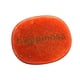 thumbnail image 1 of Piedra Grabada Ovalada Naranja, 1 of 3