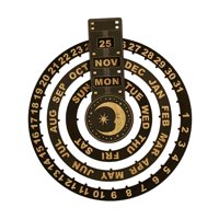 Bothyi - Calendario Rotatorio Calendario Perpetuo Creativo Para Mesita De Noche Gabinete Hogar