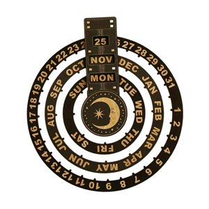 Bothyi - Calendario Rotatorio Calendario Perpetuo Creativo Para Mesita De Noche Gabinete Hogar