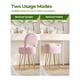 thumbnail image 5 of Taburete De Tocador Pequeño Con Respaldo Plegable Para Almacenamiento Rosa, 5 of 7