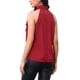 thumbnail image 3 of Top de cuello halter FAB CURVES para mujer Blusa casual elegante sin mangas con flores 3D S Rojo, 3 of 6