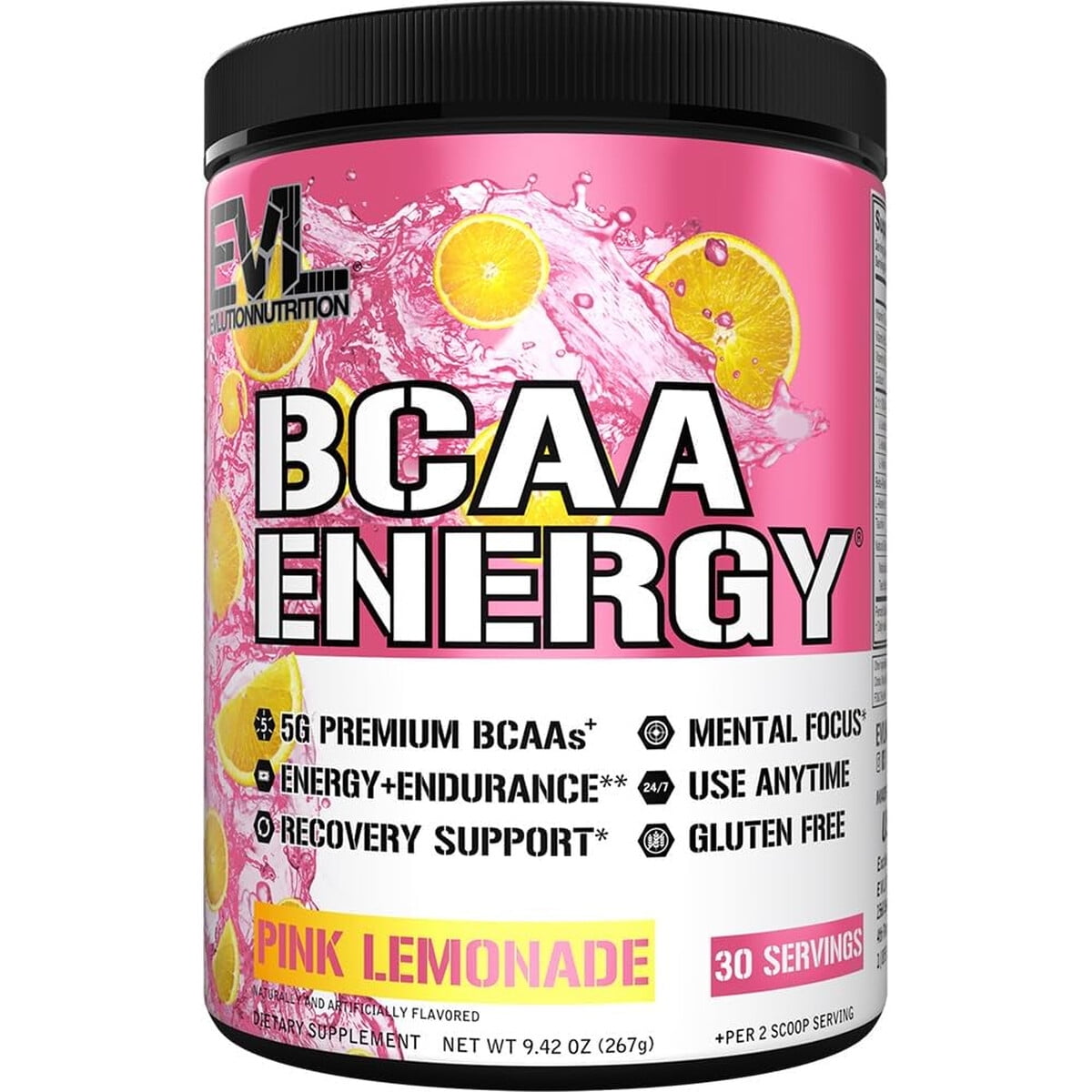 Aminoacidos Evl Bcaa Energy Pink Lemonade 5g Pre Entreno