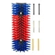 thumbnail image 2 of Cepillo para rascar ganado, cepillo para rascar la espalda de los animales, para el aseo, con kit de tornillos, cepillo para vacas, kit completo de azul rojo, 2 of 5