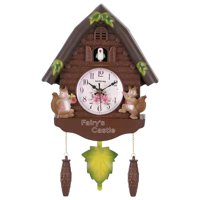Bothyi - Reloj De Pared De Cuco De Estilo Vintage, Alarma Colgante Silenciosa Para Oficina D