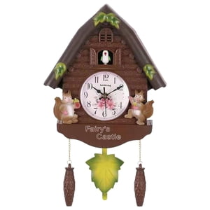 Bothyi - Reloj De Pared De Cuco De Estilo Vintage, Alarma Colgante Silenciosa Para Oficina D
