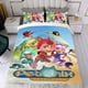 thumbnail image 4 of Defensores de Petronix Conjunto de sábanas temático, trío de piezas, cómodo y amigable con la piel, diseño único, regalo de decoración para el hogar para familiares, amigos y fans,173cm *218cm, 4 of 6