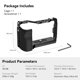 thumbnail image 3 of Cage SMALLRIG 3212B con mango lateral de silicona para Sony A7C, 3 of 7